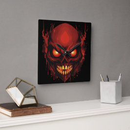 恐ろしい空洞 スクエア壁時計