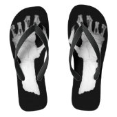 恐ろしい節だらけの怪物ハンドアート ビーチサンダル (フットベッド)