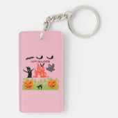 恐ろしい緑の手が土の中から現れる様子 キーホルダー (裏面)