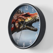 恐ろしい脊髄索恐竜 壁時計 (傾斜)
