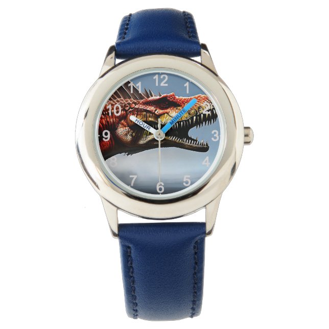 恐ろしい脊髄索恐竜 腕時計 (正面)