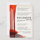 恐ろしい血液滴下ハローウィンパーティ 招待状 (正面)