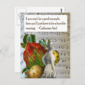 恐ろしい警告はがき ポストカード (正面/裏面)