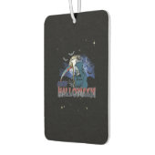 恐ろしい闇の夜ハロウィーンの邪悪なスケルトン カーエアーフレッシュナー (左)