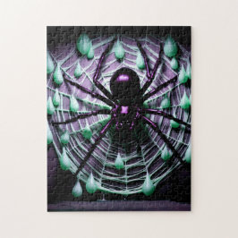 恐ろしい黒いクモ！ ジグソーパズル