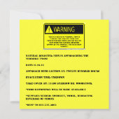 恐ろしい2誕生日/建築/招待 招待状 (裏面)