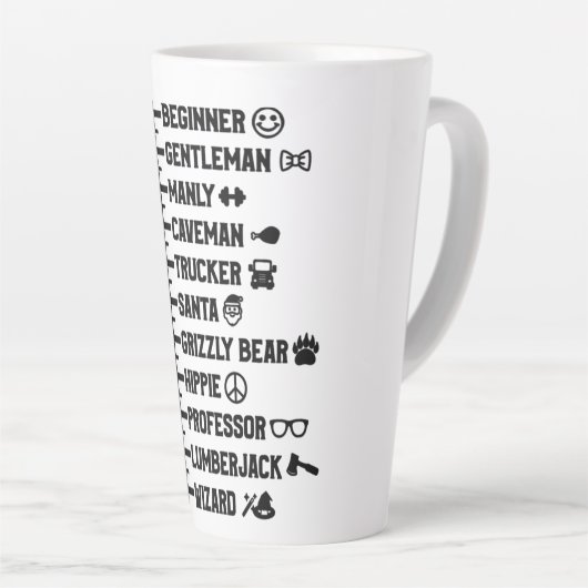 恐ろしい カフェラテマグ (右アングル)