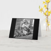 恐ろしいSweeneyのタッド理容師の椅子ペニー カード (黄色い花)