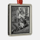 恐ろしいSweeneyのタッド理容師の椅子ペニー メタルオーナメント (右)