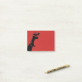 恐ろしいTレックスグラフィックイラストレーション ポストイット (デスク上)