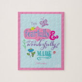 恐ろしくガーリー素晴らしく作られた聖書の詩 ジグソーパズル (縦)