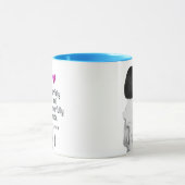 恐ろしく不思議な作りのかわいい女の子クリスチャン マグカップ (中央)