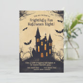 恐ろしく楽しいハロウィンパーティーのご招待 招待状 (スタンド正面)