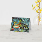 恐ろしく楽しい誕生日 カード (黄色い花)