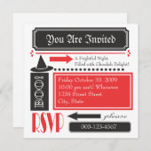 恐ろしく楽しい 招待状 (正面/裏面)