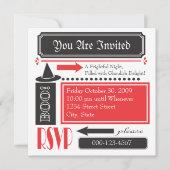 恐ろしく楽しい 招待状 (正面)