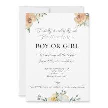 恐ろしく素晴らしく作られたジェンダーリビール招待状