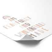 恐ろしく素晴らしく作られたニュートラルプリント ポスター (角)