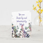 恐ろしく素晴らしく作られたノートカード カード (黄色い花)