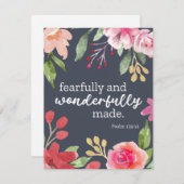 恐ろしく素晴らしく作られた宗教的はがき シーズンカード (正面/裏面)