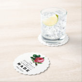 恐ろしく素晴らしく作られた聖句バラ ペーパーコースター (インサイチュ)