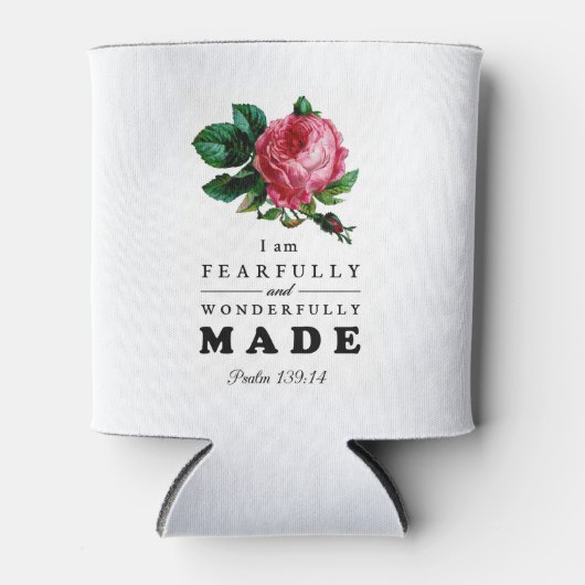 恐ろしく素晴らしく作られた聖句バラ 缶クーラー (正面)