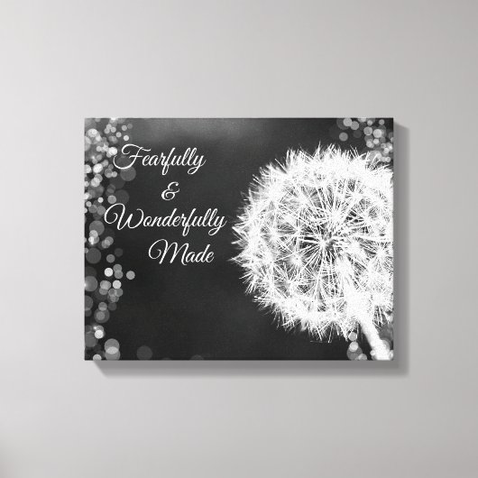 恐ろしく素晴らしく作られた聖書の詩 キャンバスプリント (正面)