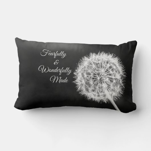 恐ろしく素晴らしく作られた聖書の詩 ランバークッション (裏面)