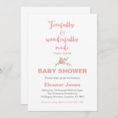恐ろしく素晴らしく作られた赤ちゃんシャワー招待状 招待状 (正面/裏面)