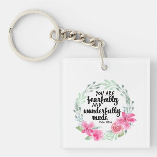 恐ろしく素晴らしく作られた キーホルダー (正面)