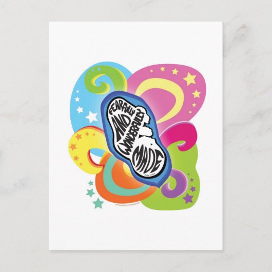 恐ろしく素晴らしく作られた！ ポストカード (正面)