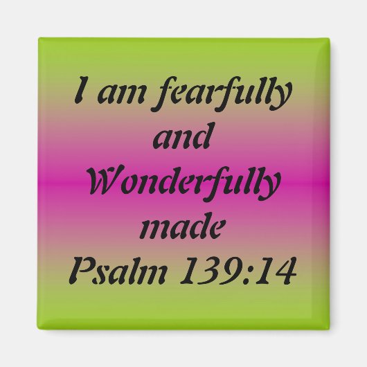 恐ろしく素晴らしく作られた マグネット (正面)