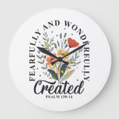 恐ろしく素晴らしく作られた ラージ壁時計 (正面)