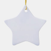 恐ろしく素晴らしく作られた – 青 セラミックオーナメント (裏面)