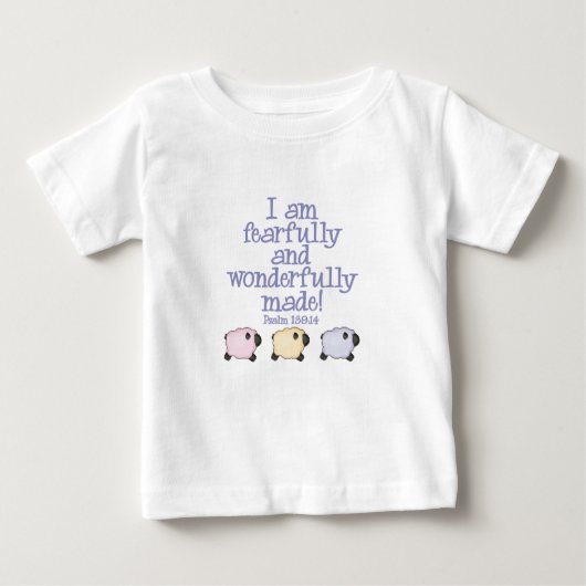 恐ろしく素晴らしく作られた – 青 ベビーTシャツ (正面)