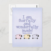 恐ろしく素晴らしく作られた – 青 ポストカード (正面/裏面)