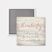 恐ろしく素晴らしく作られた- Ps.139:14 マグネット (正面/裏面)