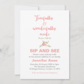 恐ろしく素晴らしく作られたsipと見る招待状 招待状 (正面)