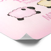 恐ろしく素晴らしく12x12プリント – ピンク ポスター (角)