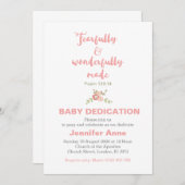 恐ろしく&素晴らしいベビー献身招待状 招待状 (正面/裏面)
