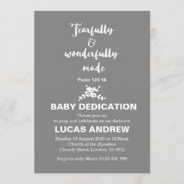 恐ろしく、素晴らしいベビー献身 招待状