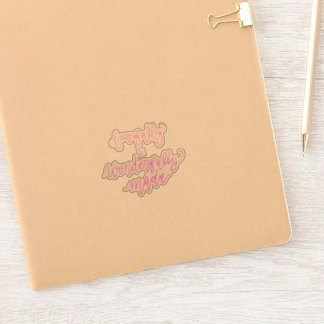 恐ろしく、素晴らしく作られた シール