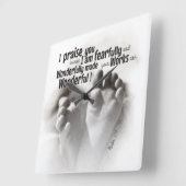 恐ろしく、素晴らしく作られた スクエア壁時計 (傾斜)