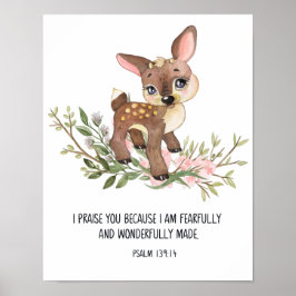 恐ろしく、素晴らしく作られた、詩篇139:14 ポスター