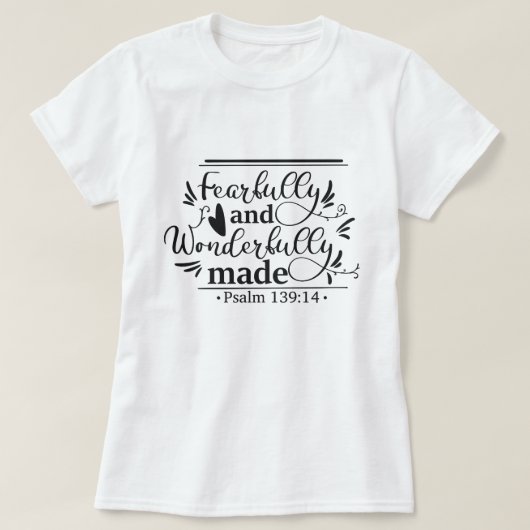 恐ろしく、素晴らしく作られた Tシャツ (デザイン正面)