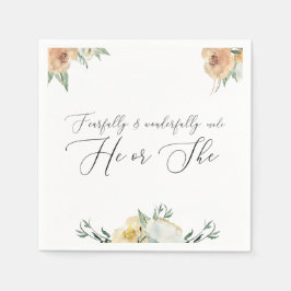 恐ろしく、素晴らしく性別がナプキンを明らかにする スタンダードカクテルナプキン