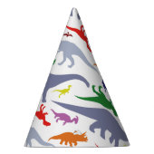 恐カラフル竜の模様 パーティーハット (右)