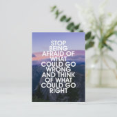 恐ストップ怖のやる気を起こさせる引用文 ポストカード (スタンド正面)