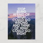 恐ストップ怖のやる気を起こさせる引用文 ポストカード (正面)