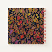 恐パターン（の模様が）ある竜骨 ノートブック (裏面)